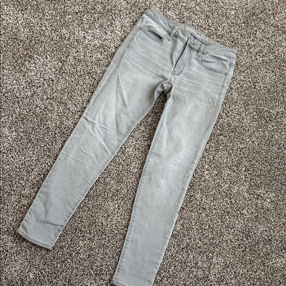 American Eagle Outfitters Gray Skinny Jeans